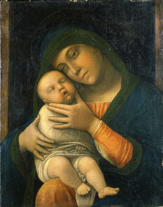 Framed Print : The Virgin and Child, 1490-1495. Artist: Mantegna, Andrea (1431-1506) Framed Print : The Virgin and Child, 1490-1495. Artist: Mantegna, Andrea (1431-1506)