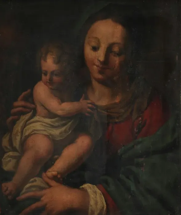 Framed Print : Virgin and Child, 1490-1554. Creator: Sebastiano Serlio Framed Print : Virgin and Child, 1490-1554. Creator: Sebastiano Serlio