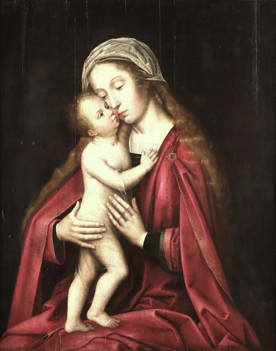 Framed Print : The Virgin and Child, 1530. Creator: Benson, Ambrosius (1495-1550) Framed Print : The Virgin and Child, 1530. Creator: Benson, Ambrosius (1495-1550)