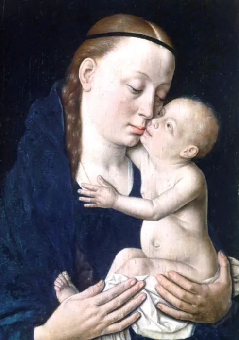 Framed Print : Virgin and Child, 15th Century. Artist: Dieric Bouts Framed Print : Virgin and Child, 15th Century. Artist: Dieric Bouts