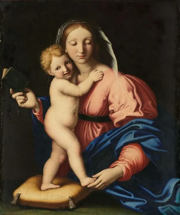 Framed Print : Virgin and Child, 1640-1699. Creator: Workshop of Giovanni Battista Salvi Framed Print : Virgin and Child, 1640-1699. Creator: Workshop of Giovanni Battista Salvi
