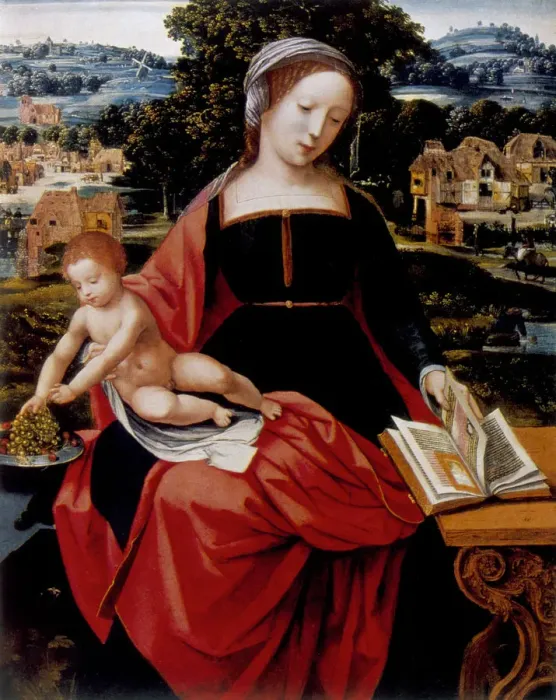 Framed Print : Virgin and Child, 16th century Framed Print : Virgin and Child, 16th century