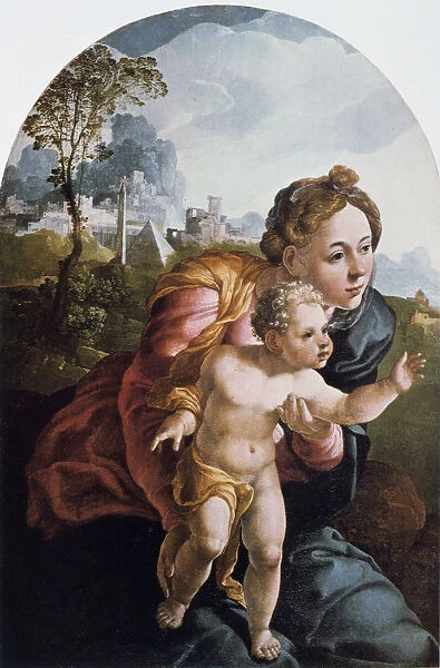 The Virgin and Child, 16th century. Artist: Jan van Scorel