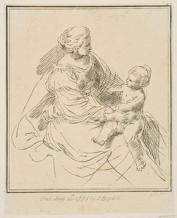Framed Print : Virgin and Child, 1775. Creator: Unknown Framed Print : Virgin and Child, 1775. Creator: Unknown