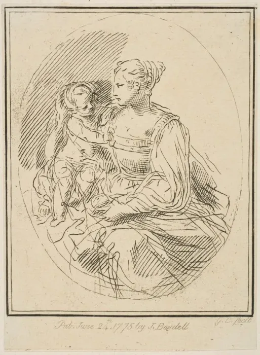 Framed Print : Virgin and Child, 1775. Creator: Unknown Framed Print : Virgin and Child, 1775. Creator: Unknown