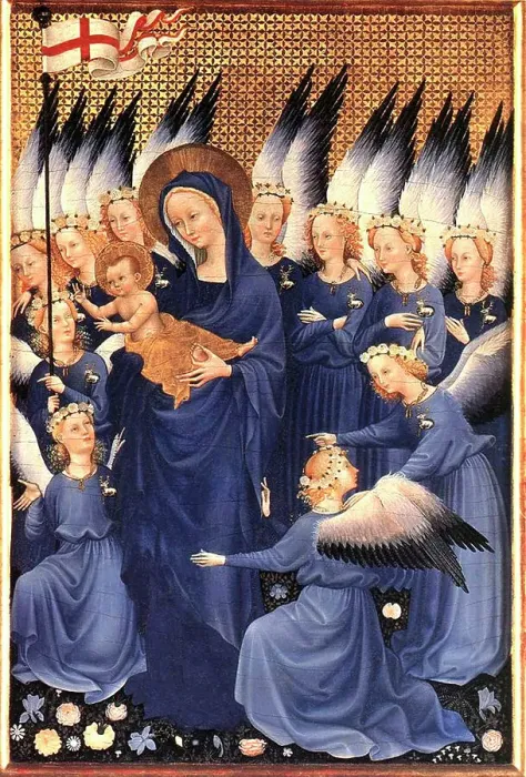 Framed Print : Virgin and Child with Angels, between 1395 and 1399 Framed Print : Virgin and Child with Angels, between 1395 and 1399