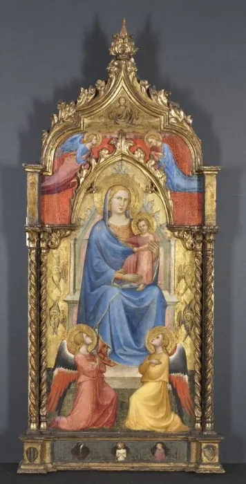 Framed Print : Virgin and Child with Angels, 1405. Creator: Spinello Aretino (Italian, 1350 / 52-1410) Framed Print : Virgin and Child with Angels, 1405. Creator: Spinello Aretino (Italian, 1350 / 52-1410)