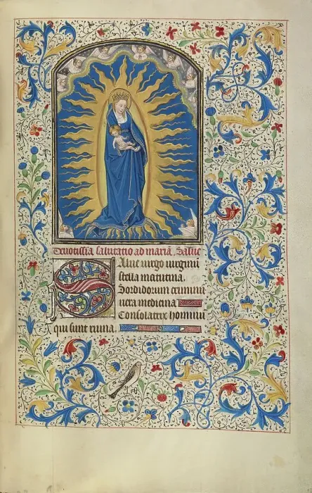 Framed Print : The Virgin and Child; Arenberg Hours, early 1460s. Creator: Willem Vrelant Framed Print : The Virgin and Child; Arenberg Hours, early 1460s. Creator: Willem Vrelant