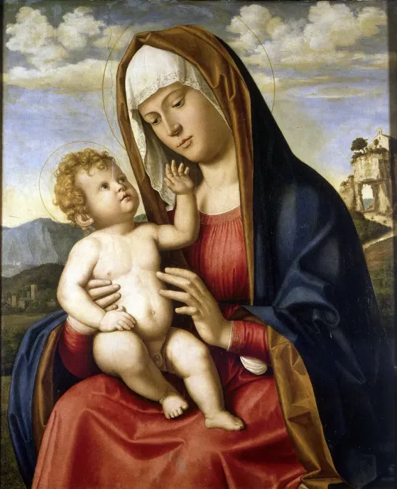 Framed Print : Virgin and Child. Artist: Cima da Conegliano, Giovanni Battista (ca. 1459-1517) Framed Print : Virgin and Child. Artist: Cima da Conegliano, Giovanni Battista (ca. 1459-1517)