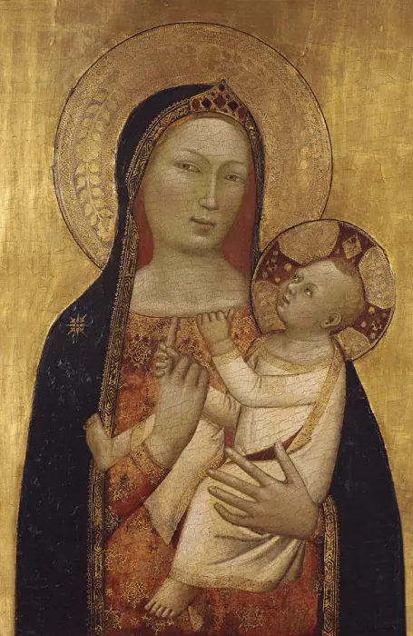 Framed Print : The Virgin and Child. Artist: Daddi, Bernardo (1290-1350) Framed Print : The Virgin and Child. Artist: Daddi, Bernardo (1290-1350)
