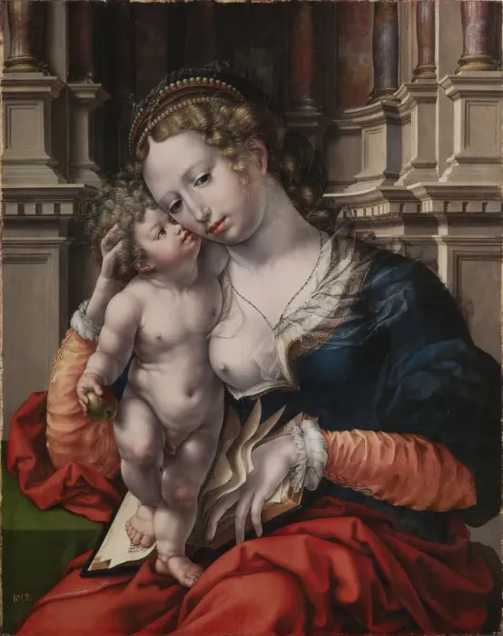 Framed Print : Virgin and child. Artist: Gossaert, Jan (ca. 1478-1532) Framed Print : Virgin and child. Artist: Gossaert, Jan (ca. 1478-1532)