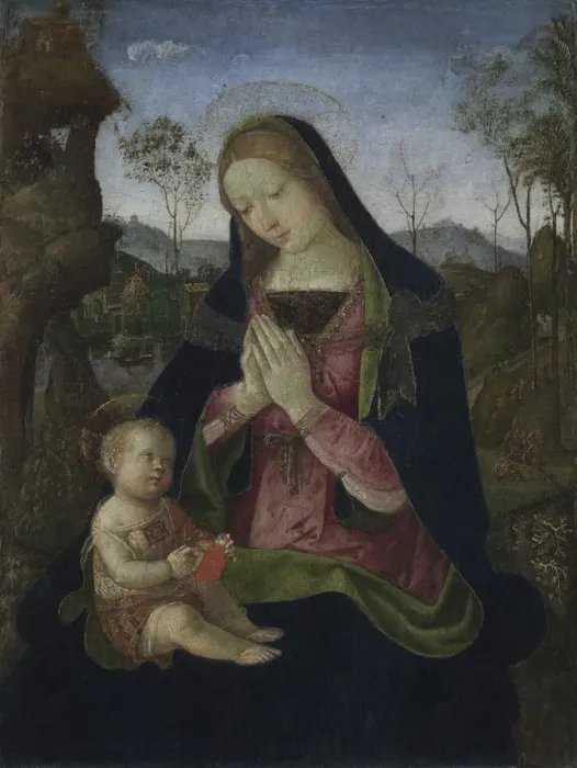 Framed Print : Virgin and Child, c. 1490-1500. Creator: Pintoricchio (Italian, c. 1454-1513) Framed Print : Virgin and Child, c. 1490-1500. Creator: Pintoricchio (Italian, c. 1454-1513)