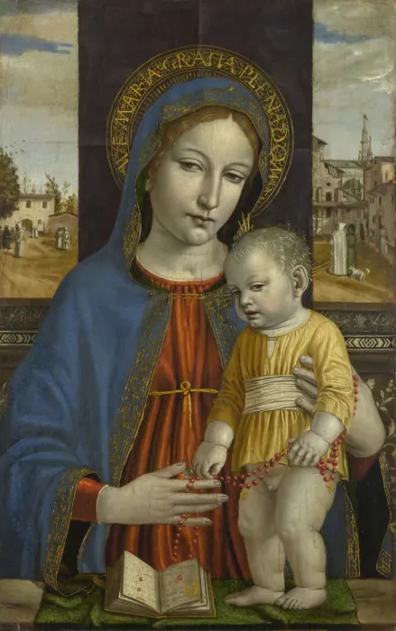 Framed Print : The Virgin and Child, c. 1490. Artist: Bergognone, Ambrogio (1453-1523) Framed Print : The Virgin and Child, c. 1490. Artist: Bergognone, Ambrogio (1453-1523)