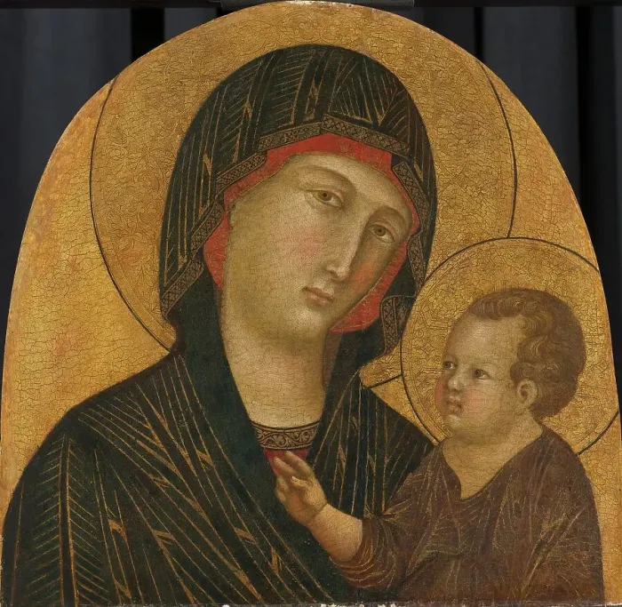 Framed Print : Virgin and Child, c.1300. Creator: Master of the Badia a Isola Maesta Framed Print : Virgin and Child, c.1300. Creator: Master of the Badia a Isola Maesta