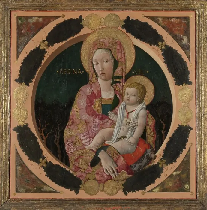 Framed Print : Virgin and Child, c.1440-c.1450. Creator: Circle of Francesco Squarcione Framed Print : Virgin and Child, c.1440-c.1450. Creator: Circle of Francesco Squarcione