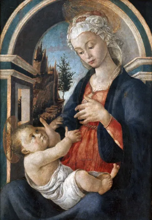 Framed Print : Virgin and Child, c1444-1510. Artist: Sandro Botticelli Framed Print : Virgin and Child, c1444-1510. Artist: Sandro Botticelli