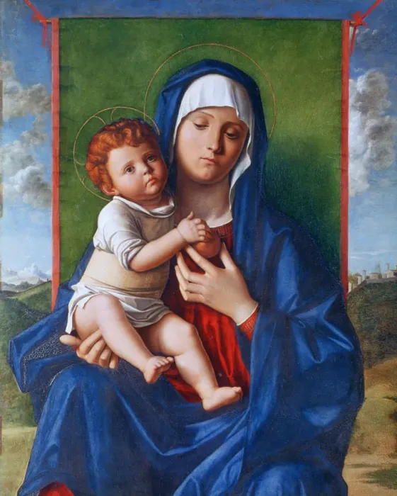 Framed Print : The Virgin and Child, c1480-1490. Artist: Giovanni Bellini Framed Print : The Virgin and Child, c1480-1490. Artist: Giovanni Bellini