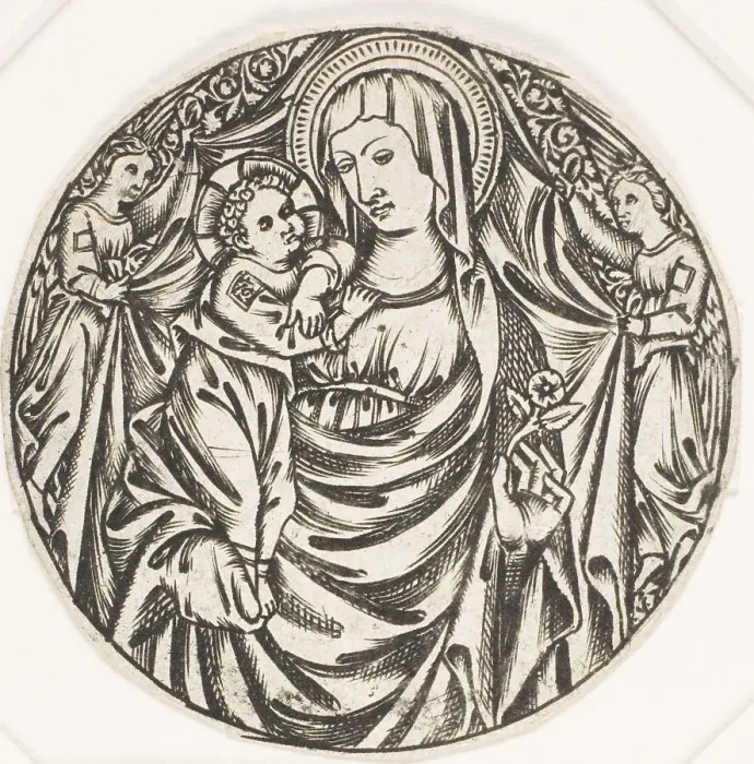 Framed Print : Virgin and Child, c.1480. Creator: Unknown