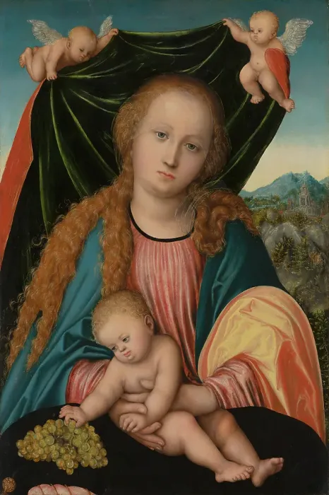 Framed Print : Virgin and Child, c1515-1520. Creator: Lucas Cranach the Elder Framed Print : Virgin and Child, c1515-1520. Creator: Lucas Cranach the Elder