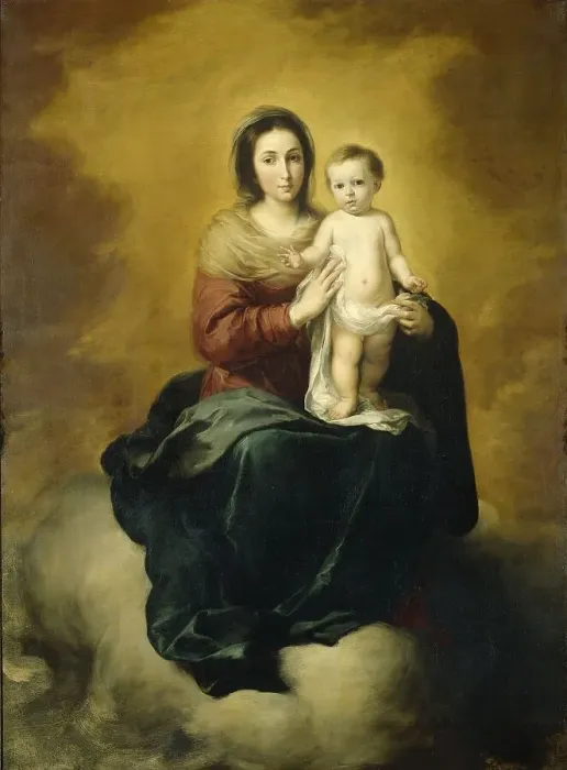 Framed Print : Virgin and Child, c.1670. Creator: Bartolomé Esteban Murillo Framed Print : Virgin and Child, c.1670. Creator: Bartolomé Esteban Murillo