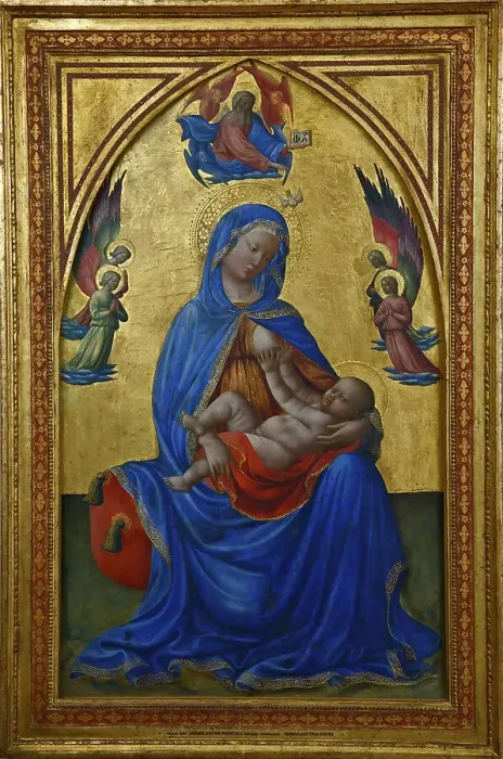 Framed Print : Virgin and Child, ca 1435. Artist: Masolino da Panicale (1383-ca 1440) Framed Print : Virgin and Child, ca 1435. Artist: Masolino da Panicale (1383-ca 1440)