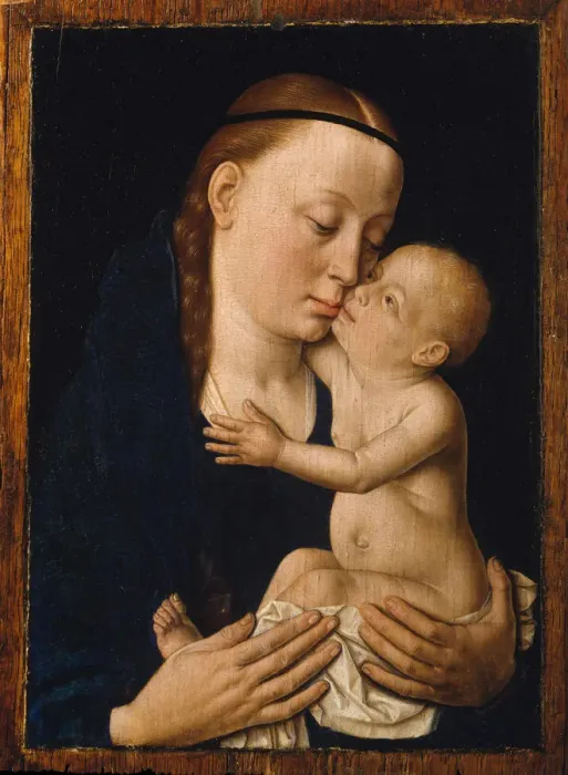 Framed Print : Virgin and Child, ca. 1455-60. Creator: Dieric Bouts Framed Print : Virgin and Child, ca. 1455-60. Creator: Dieric Bouts