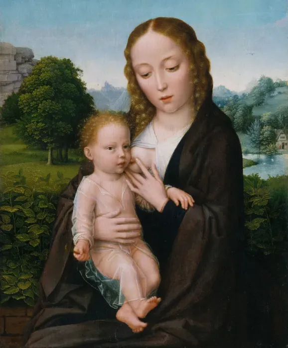 Framed Print : Virgin and Child, ca. 1520. Creator: Simon Bening Framed Print : Virgin and Child, ca. 1520. Creator: Simon Bening