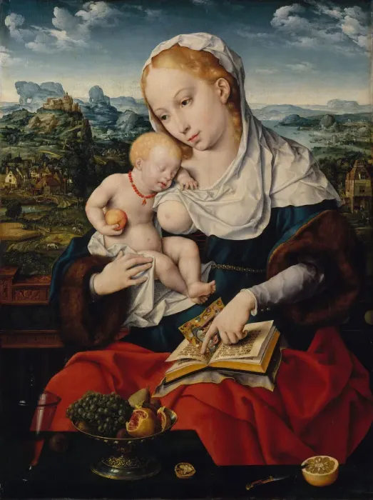 Framed Print : Virgin and Child, ca. 1525. Creator: Joos van Cleve Framed Print : Virgin and Child, ca. 1525. Creator: Joos van Cleve