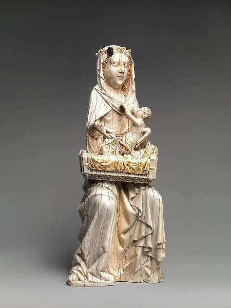 Virgin and Child with Cradle, German, ca. 1350-1400. Creator: Unknown