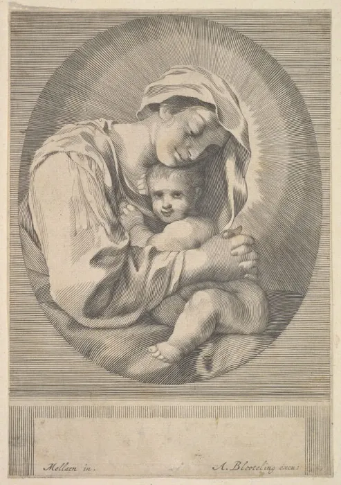 Framed Print : Virgin and Child. Creator: Abraham Blooteling Framed Print : Virgin and Child. Creator: Abraham Blooteling