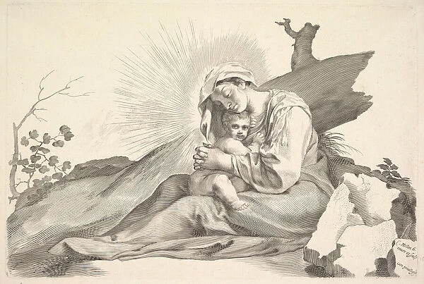 Virgin and Child. Creator: Claude Mellan