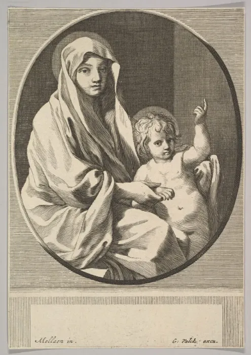 Framed Print : Virgin and Child. Creator: Gerald Valck Framed Print : Virgin and Child. Creator: Gerald Valck