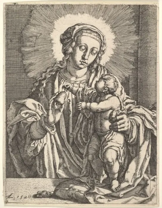 Framed Print : Virgin and Child. Creator: Simon Wynhoutsz Frisius Framed Print : Virgin and Child. Creator: Simon Wynhoutsz Frisius