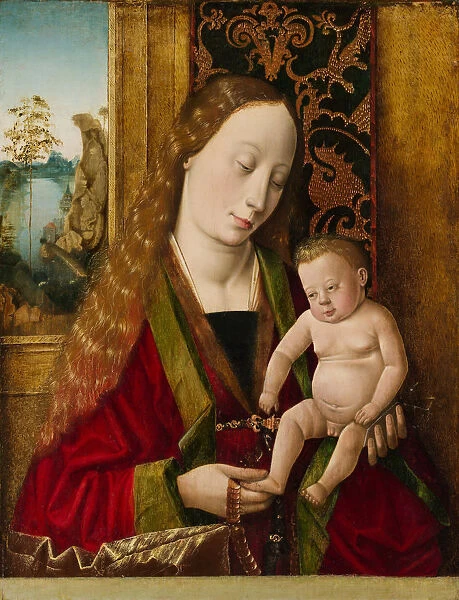 Virgin and Child. Creator: Workshop or Circle of Hans Traut (German, ca. 1500)