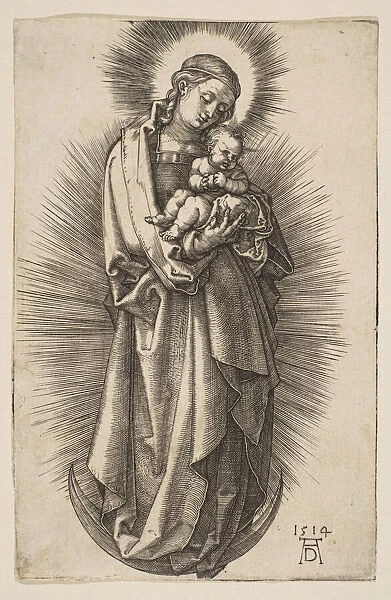 Virgin and Child on the Crescent with a Diadem, 1514. Creator: Albrecht Durer