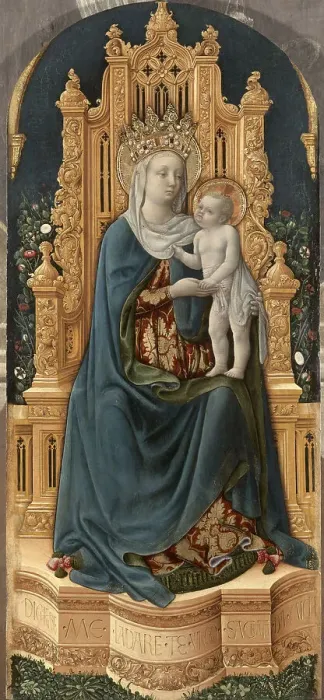 Framed Print : The Virgin and Child Enthroned Framed Print : The Virgin and Child Enthroned