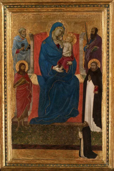 Framed Print : Virgin and Child Enthroned with Saints Peter, Paul, John the Baptist Framed Print : Virgin and Child Enthroned with Saints Peter, Paul, John the Baptist