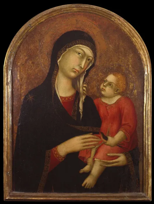 Framed Print : Virgin and Child, First third of the 14th cen Artist: Martini, Simone, di (1280 / 85-1344) Framed Print : Virgin and Child, First third of the 14th cen Artist: Martini, Simone, di (1280 / 85-1344)