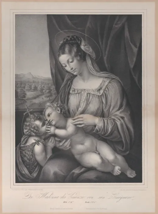 Framed Print : The Virgin and child with the infant Saint John the Baptist Framed Print : The Virgin and child with the infant Saint John the Baptist