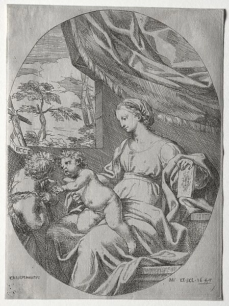 Virgin and Child with the Infant St. John, 1647. Creator: Carlo Maratti (Italian, 1625-1713)