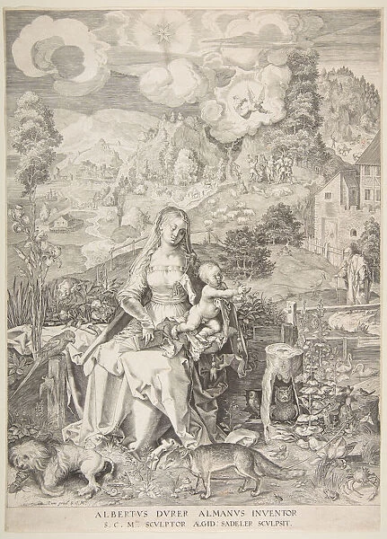Virgin and Child in a Landscape, ca. 1597. Creator: Aegidius Sadeler II