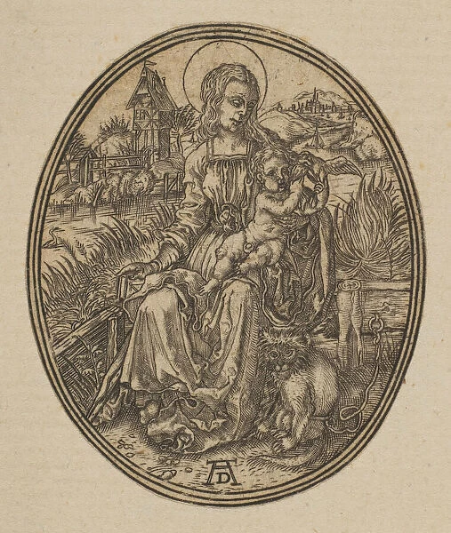 Virgin and Child with the Monkey (reverse copy). n. d. Creator: Unknown