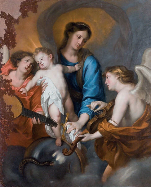 The Virgin and Child with Two Musician Angels