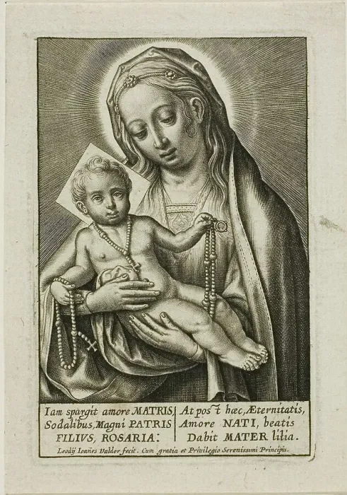 Framed Print : Virgin and Child, n.d. Creator: Jean Waldor the Elder Framed Print : Virgin and Child, n.d. Creator: Jean Waldor the Elder