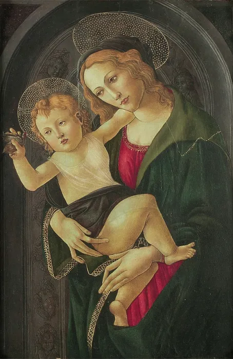 Framed Print : Virgin and Child in a Niche, 1477. Creator: Botticelli, Sandro (1445-1510) Framed Print : Virgin and Child in a Niche, 1477. Creator: Botticelli, Sandro (1445-1510)
