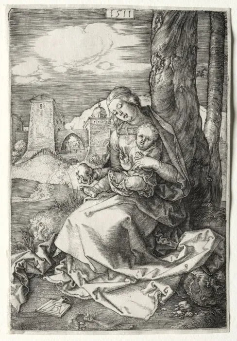 Framed Print : The Virgin and Child with the Pear, 1511. Creator: Albrecht Dürer (German, 1471-1528) Framed Print : The Virgin and Child with the Pear, 1511. Creator: Albrecht Dürer (German, 1471-1528)
