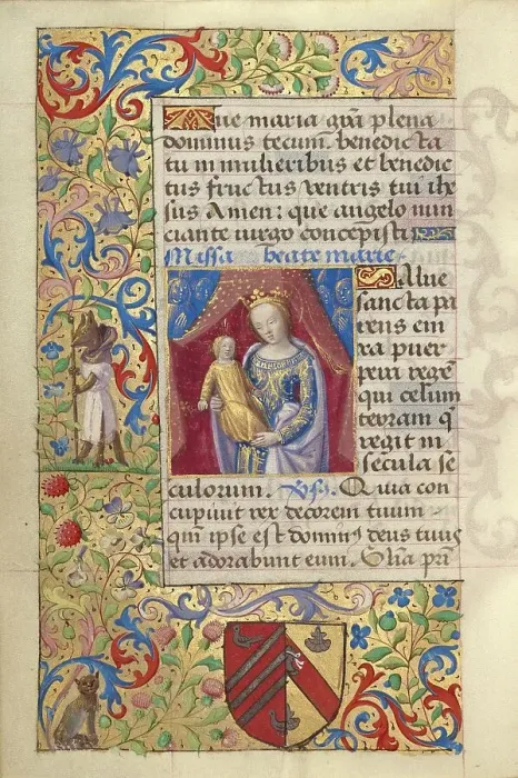 Framed Print : The Virgin and Child; Poncher Hours, about 1500. Creator: Master of the Chronique Scandaleuse Framed Print : The Virgin and Child; Poncher Hours, about 1500. Creator: Master of the Chronique Scandaleuse