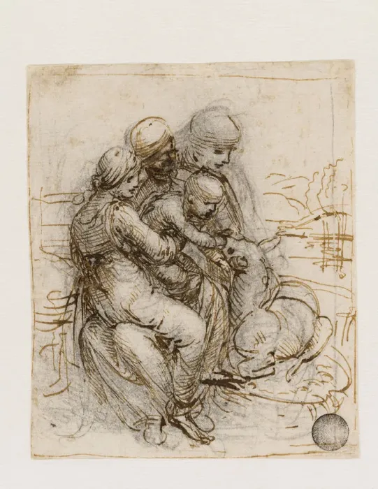 Framed Print : The Virgin and Child with Saint Anne (Anna Metterza), c. 1501. Creator: Leonardo da Vinci Framed Print : The Virgin and Child with Saint Anne (Anna Metterza), c. 1501. Creator: Leonardo da Vinci