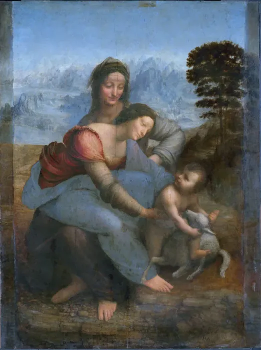 Framed Print : The Virgin and Child with Saint Anne, c. 1508. Creator: Leonardo da Vinci (1452-1519) Framed Print : The Virgin and Child with Saint Anne, c. 1508. Creator: Leonardo da Vinci (1452-1519)