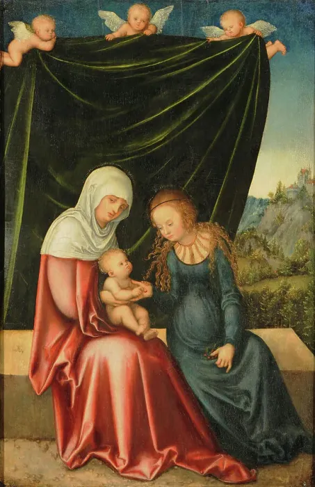 Framed Print : The Virgin and Child with Saint Anne, ca 1518 Framed Print : The Virgin and Child with Saint Anne, ca 1518